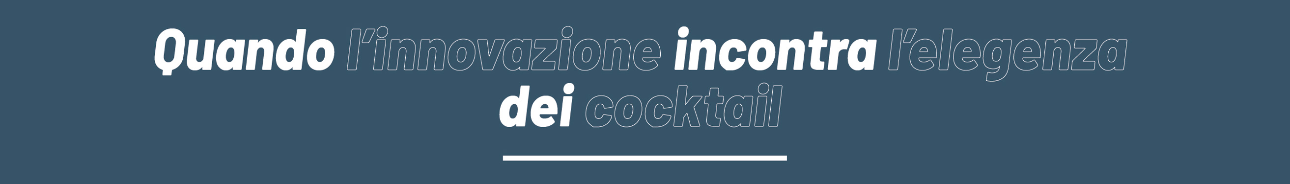 quando l'innazione incontra l'elegenza dei cocktail 