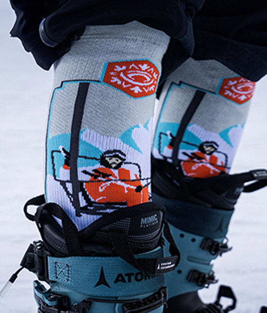 CHAUSSETTE DE COMPRESSION CYCLISME winter sport compression sock