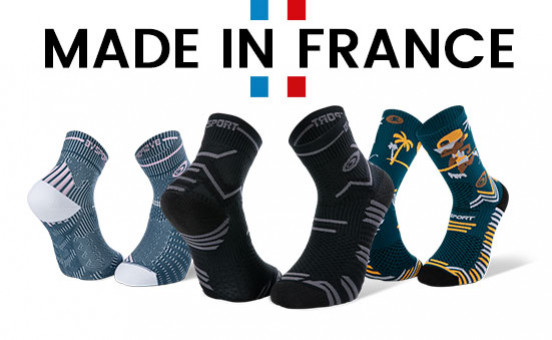 Gamme de chaussettes fabriquées en France