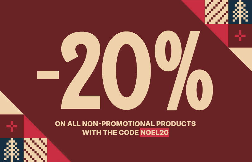 Need a gift? Get 20% off non-sale items until 12/24 with the code NOEL20. Treat your loved ones without going wrong!
