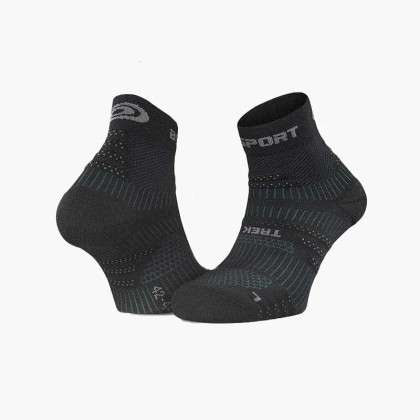 TREK EVO black/grey - Hiking ankle socks