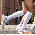White-gray Run Marathon compression socks