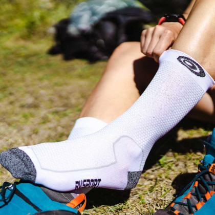 Double_polyamide_EVO_hiking_ankle_socks_black-blue