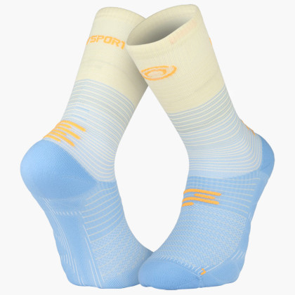 RUN MARATHON HIGH Socks Beige/Blue sky